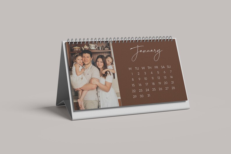 Custom Desk Calendar Colorful Design Printed & Shipped - Etsy