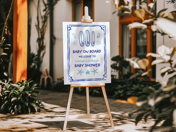 Baby on Board | Baby Shower Welcome Sign | Printed & Shipped