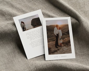 Contemporary Wedding Thank You Cards | Printed & Shipped