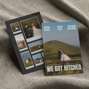 Bold Style Elopement Ankündigungskarten | Druck & Versand