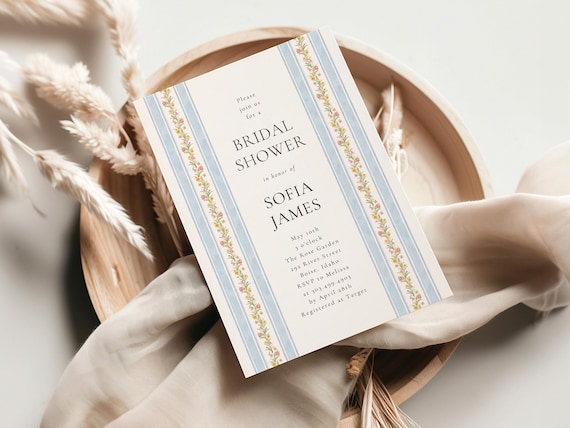Elegant Floral | Bridal Shower Invitations