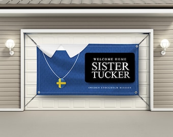 Benutzerdefinierte LDS Missionar Heimkehr Banner | Personalisiertes Willkommensschild | Professionell Gedruckt