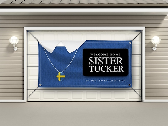 LDS Sister Missionary Homecoming Banner | Printed & Shipped