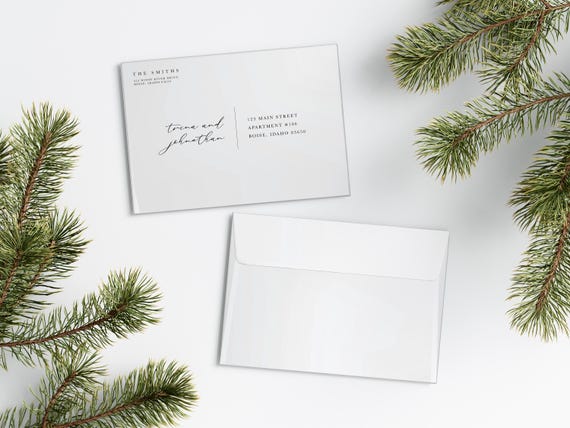 Enchanting Christmas Card Envelopes | Addressed & Printed