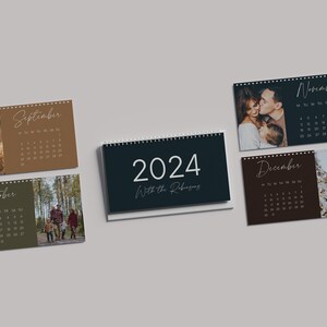 Custom Desk Calendar Colorful Design Printed & Shipped - Etsy