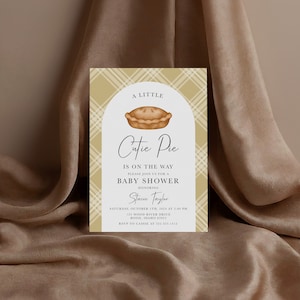 Cutie Pie thema baby shower uitnodiging | Gedrukt en verzonden