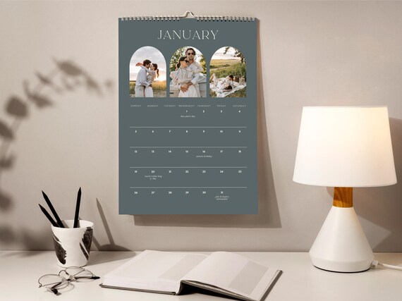 2025 Custom Wall Calendar | Colored Design | Printed & Shipped