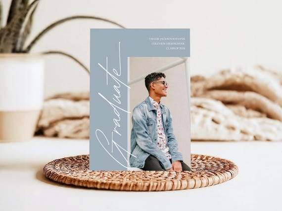 Professionally Printed | Radiant Graduation Announcement Cards