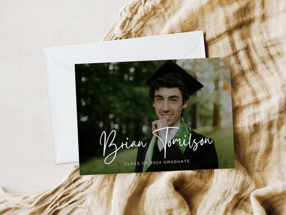 Professionally Printed | Vibrant Graduation Announcement Cards