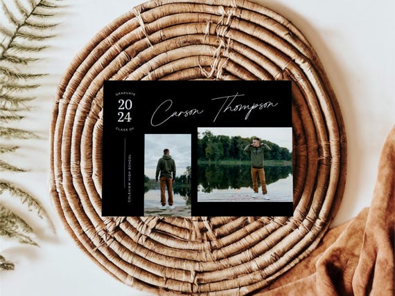 Professionally Printed | Modern Graduation Announcement Cards