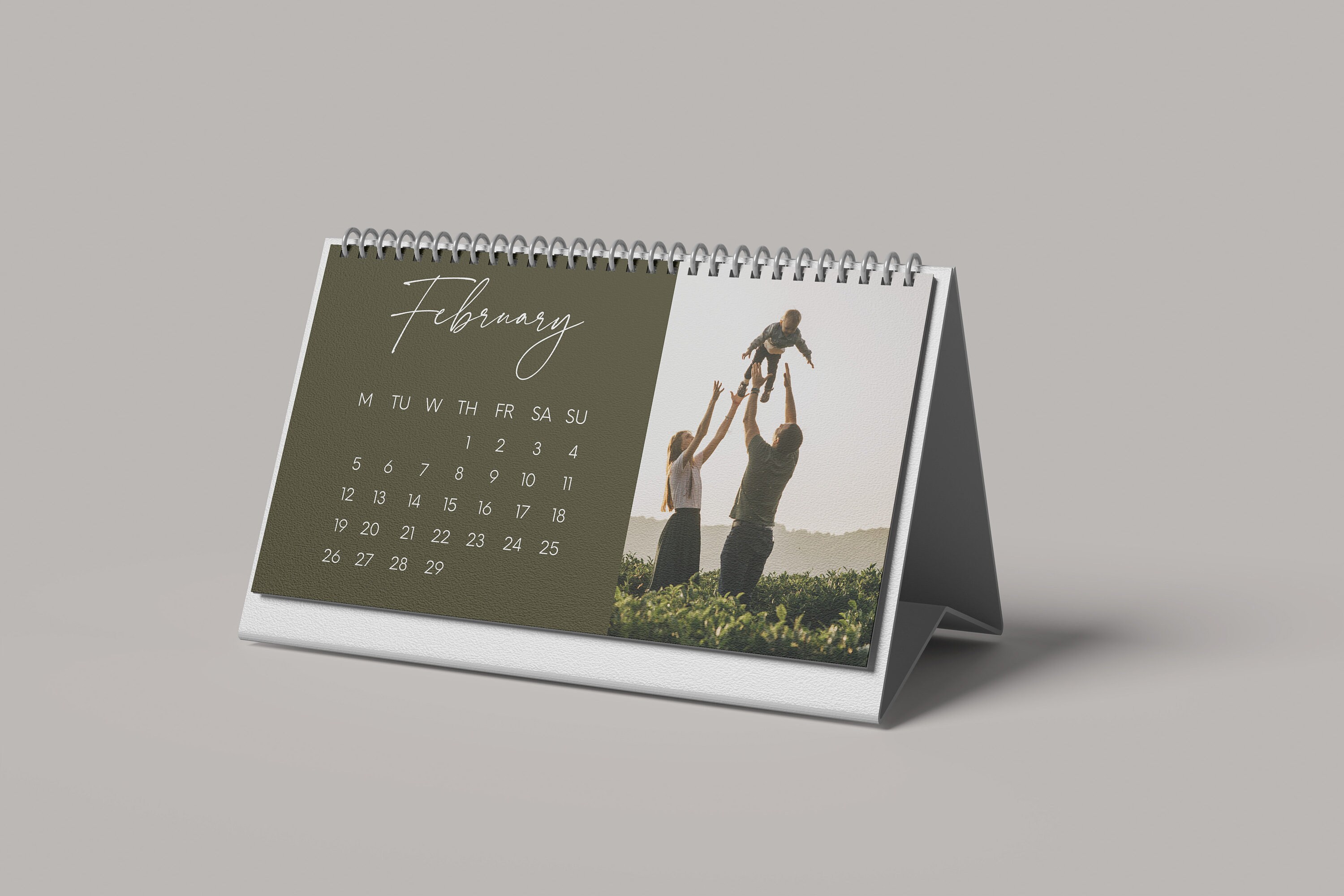 Custom Desk Calendar Colorful Design Printed & Shipped - Etsy