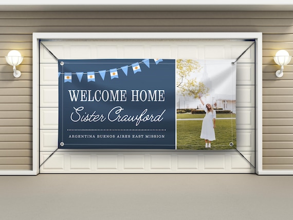 LDS Missionary Homecoming Banner | Printed & Shipped