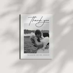 Minimalistic Wedding Thank You Cards | Printed & Shipped - Etsy