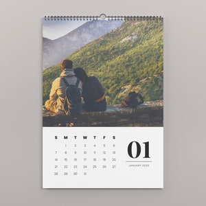 Custom Wall Calendar Modern Design Printed & Shipped - Etsy
