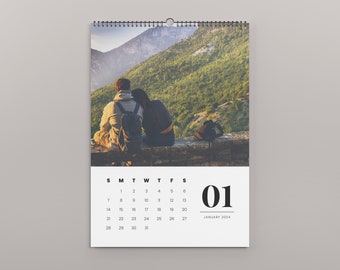 Calendario da parete personalizzato/Design moderno/Stampato e spedito