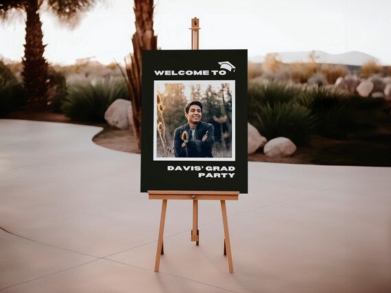 Professionally Printed | Captivating Graduation Party Welcome Sign
