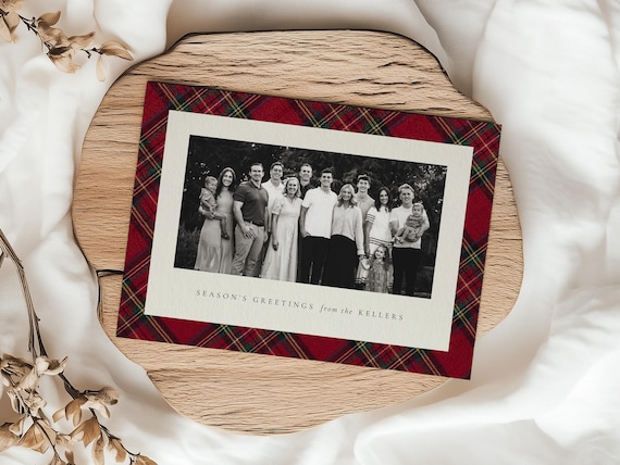 Holiday Plaid Christmas Cards | Printed & Shipped