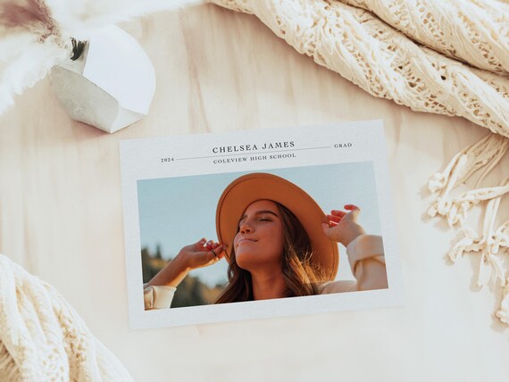 Professionally Printed | Graceful Graduation Announcement Cards