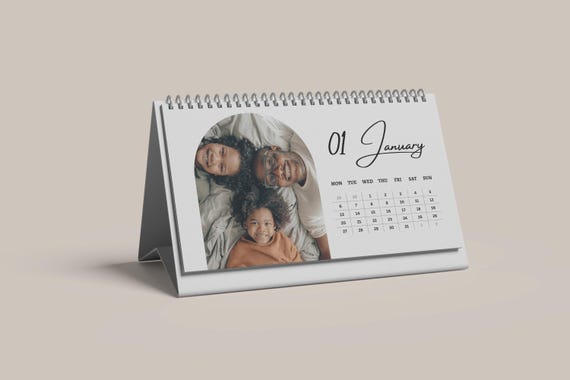 2025 Custom Desk Calendar | Simplistic Design | Printed & Shipped