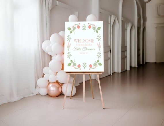 Love is Berry Sweet | Bridal Shower Welcome Sign