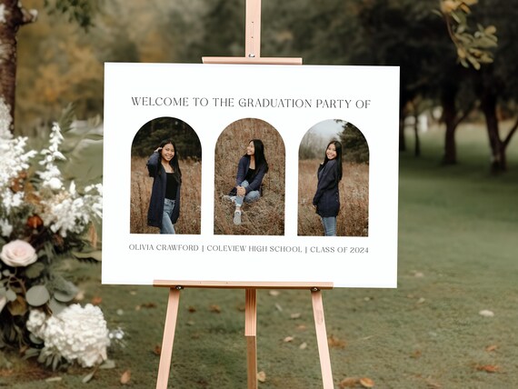 Professionally Printed | Enchanting Graduation Party Welcome Sign