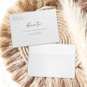 Envelopes de correspondência de anúncio de fuga personalizado mínimo | Endereçado e impresso