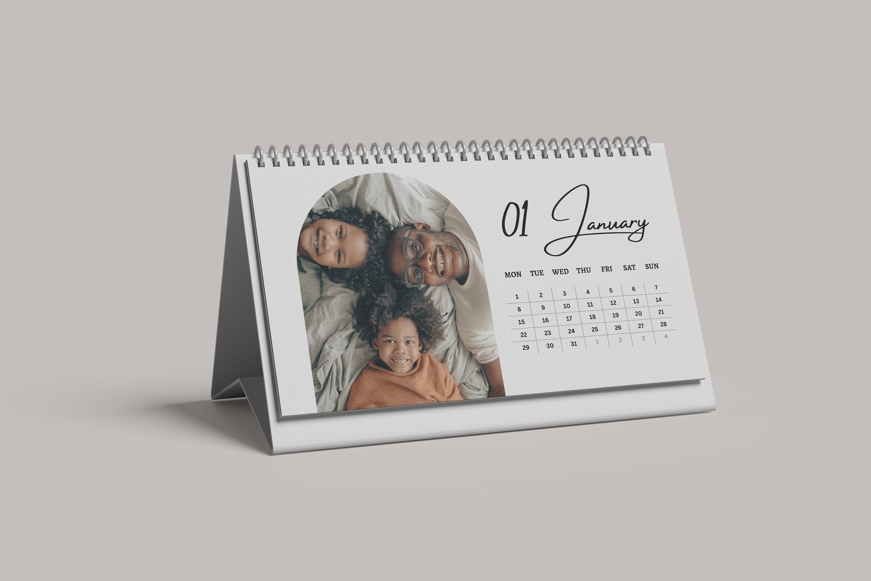 Create Custom Photo Desk Calendar, Personalized Calendar