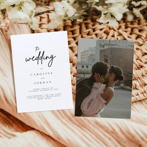 Convite de casamento moderno | Impresso e enviado