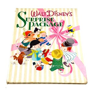 Walt Disney&#39;s Surprise Package - Giant Golden Book 1944 Children&#39;s Book - Vintage Hardcover Book - PreOwned Good Condition