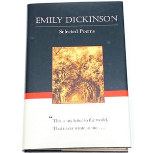 Emily Dickinson - Selected Poems - Vintage Hardcover Poetry Book - Very Good Condition