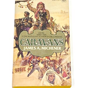 Caravans - James Michener - Classic Literature - Vintage Paperback Book - Pre Owned Book - Very Good Condition