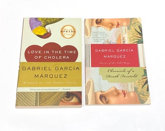 Used Paperback Book - Chronicle of a Death Foretold & Love in the Time of Cholera by Gabriel García Márquez | Vintage Paperback Book Used