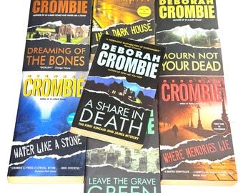 Deborah Crombie - vintage paperback lot of 6 - Kincaid and James mysteries