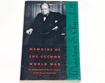 Memoirs of the Second World War - Winston Churchill - AutoMemoir Bio - Vintage Paperback Book - Non Fiction Book - Pre Owned -   Good