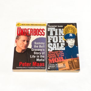 Mob Stories - Underboss Peter Maas - Tin For Sale - True Crime Paperback - Vintage Paperback Book - Pre Owned - Very Good Condition