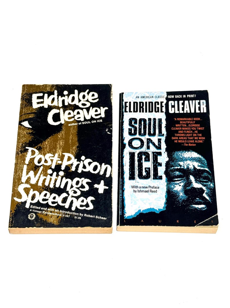 Eldridge Cleaver Vintage Paperback Lot: Soul on Ice, Post-Prison Writings – Black History Essays