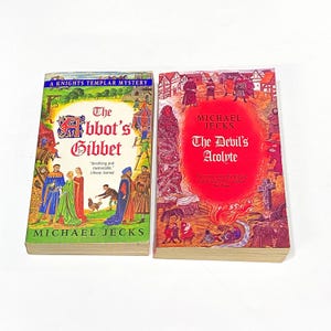 Michael Jecks - The Abbot’s Gibbet - The Devil’s Acolyte - Science Fiction Paperback Sci Fi Book Lot PreOwned Good