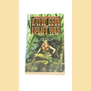 The Uplift War - David Brin - Vintage Sci Fi Paperback Book - Science Fiction Book - Pre-Owned Used - Very Good Condition