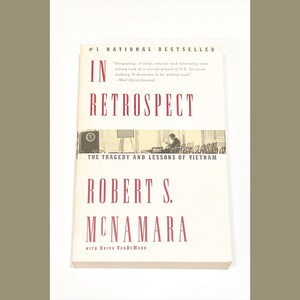 In Retrospect - Robert S McNamara - History Book - Vintage Paperback Book - Pre Owned Book - Very Good Condition