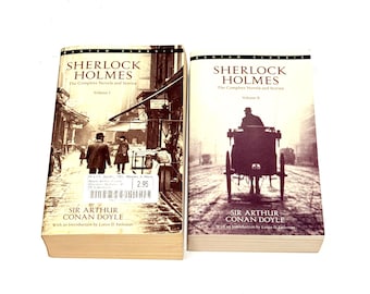 Sherlock Holmes - vintage paperback lot of 2 - Complete Novels and Stories Vol I II