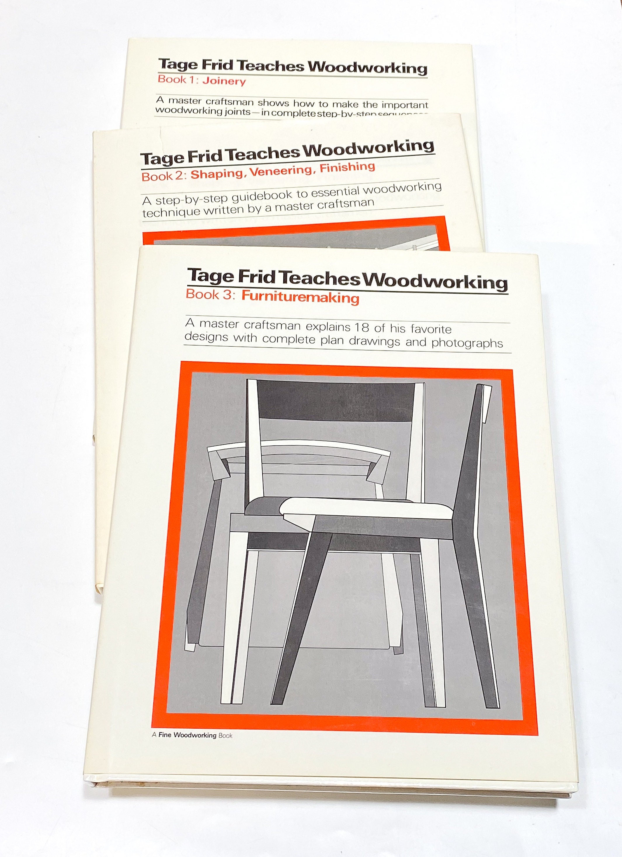 Tage Frid Teaches Woodworking Woodworking Guide Comprehensive Craft Techniques Vintage Hardcover Set of 3 Pre Owned Used Very Good Etsy