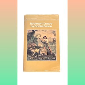 Robinson Crusoe - Daniel Defoe - Paperback Novel - Fiction Books - Pre Owned Used - Good Condition