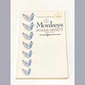 Used Fiction Paperback Book - Monkeys - Susan Minot - Vintage Contemporary Novel - Classic Fiction - PreOwned Good