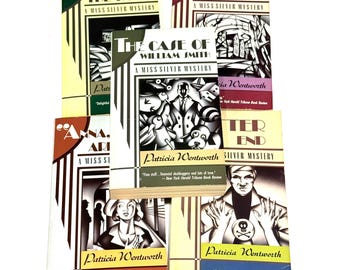 Patricia Wentworth - Miss Silver - vintage paperback lot of 5 - mystery set