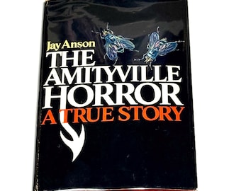The Amityville Horror - Jay Anson - 1977 Vintage Hardcover - True Story - Mylar DJ Protector