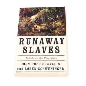 Runaway Slaves Rebels on the Plantation - John Franklin - Vintage Paperback - Black Studies African American History - Good PreOwned