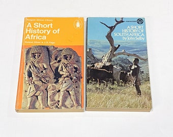 A Short History of Africa - Short History of South Africa - African History Book Lot of 2 - Black Studies | Vintage Paperback Book Used