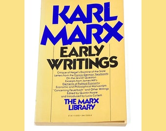 Karl Marx - Early Writings - The Marx Library - Vintage Paperback Book - Pre Owned Book - Very Good Condition