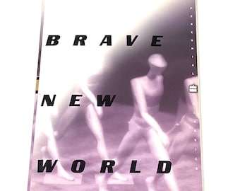 Brave New World by Aldous Huxley – Dystopian Satire Novel: Vintage Paperback Book - Classic Literature - PreOwned Good