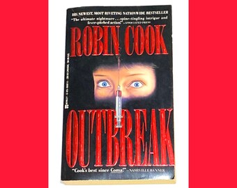 Robin Cook - Outbreak - Vintage Paperback Novel - Classic Literature - Pre Owned Book - Very Good Condition